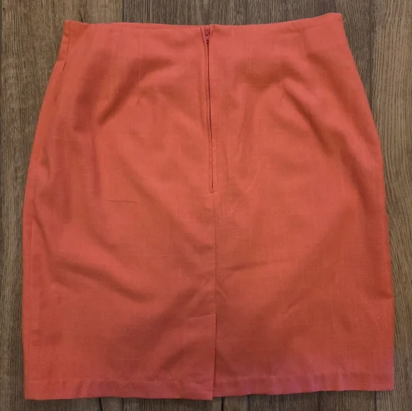 Jaclyn Smith Elegant Coral Skirt - Picture 2 of 5